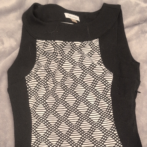 EUC Calvin Klein Black and White Women's Dress - Picture 1 of 3